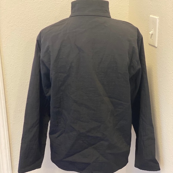 Eileen Fisher Black Nylon Jacket Zip Up Oversized - Picture 3 of 5